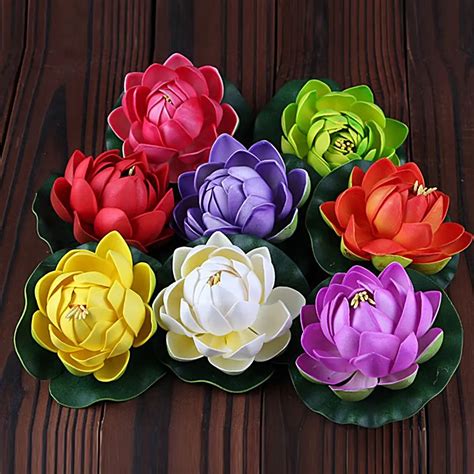 lotus flower plastic|artificial lotus flowers for decoration.